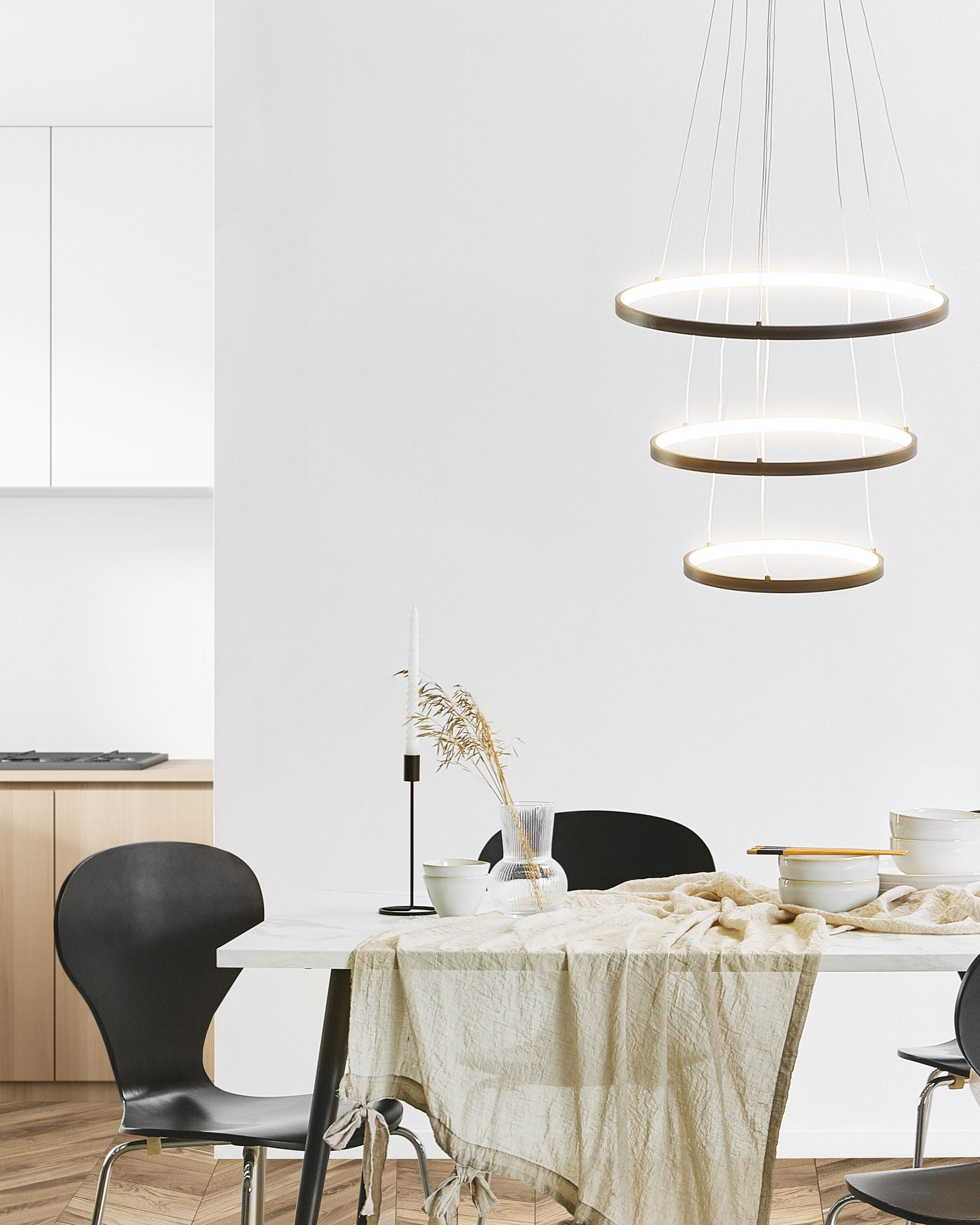 LED hanglamp ATREK Metaal Zwart