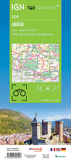 IGN - ARIEGE D09 TOP TOURISME 100 IGN