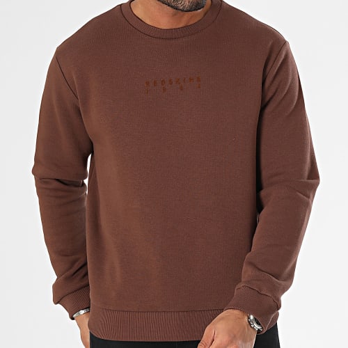 Sweat Crewneck Bulls Poster Marron