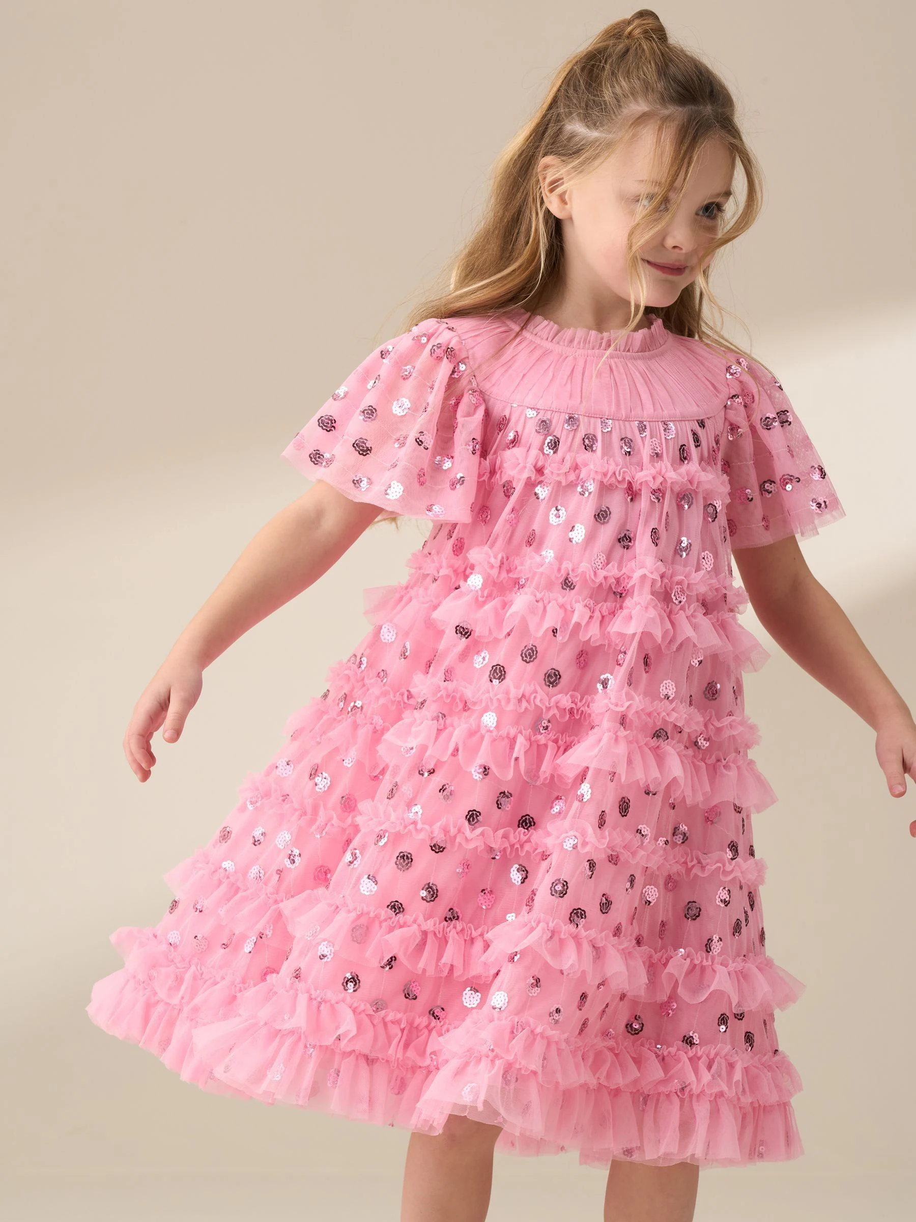 Angel & Rocket Bea Mesh Frill Dress