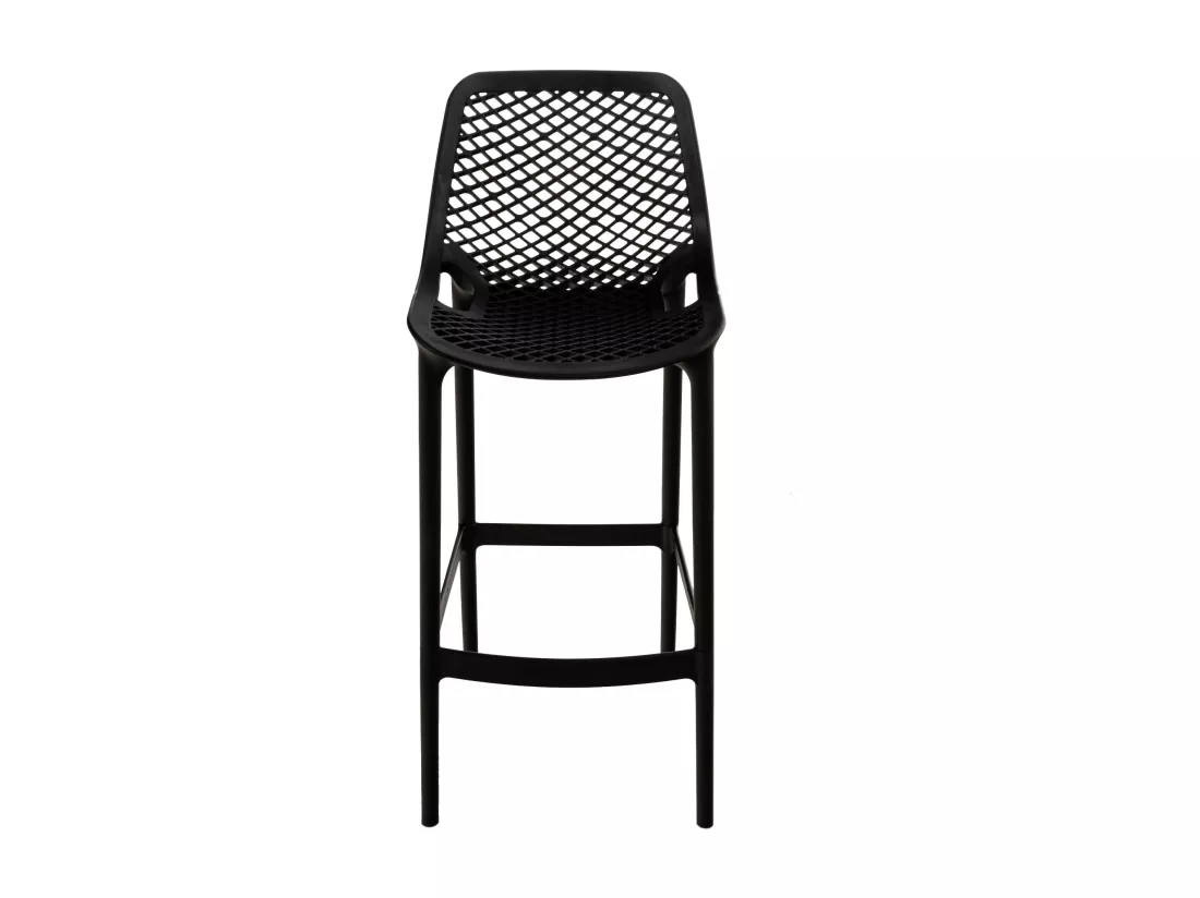 Lot de 2 Tabouret de bar - Plastique & Plastique - Noir - Air