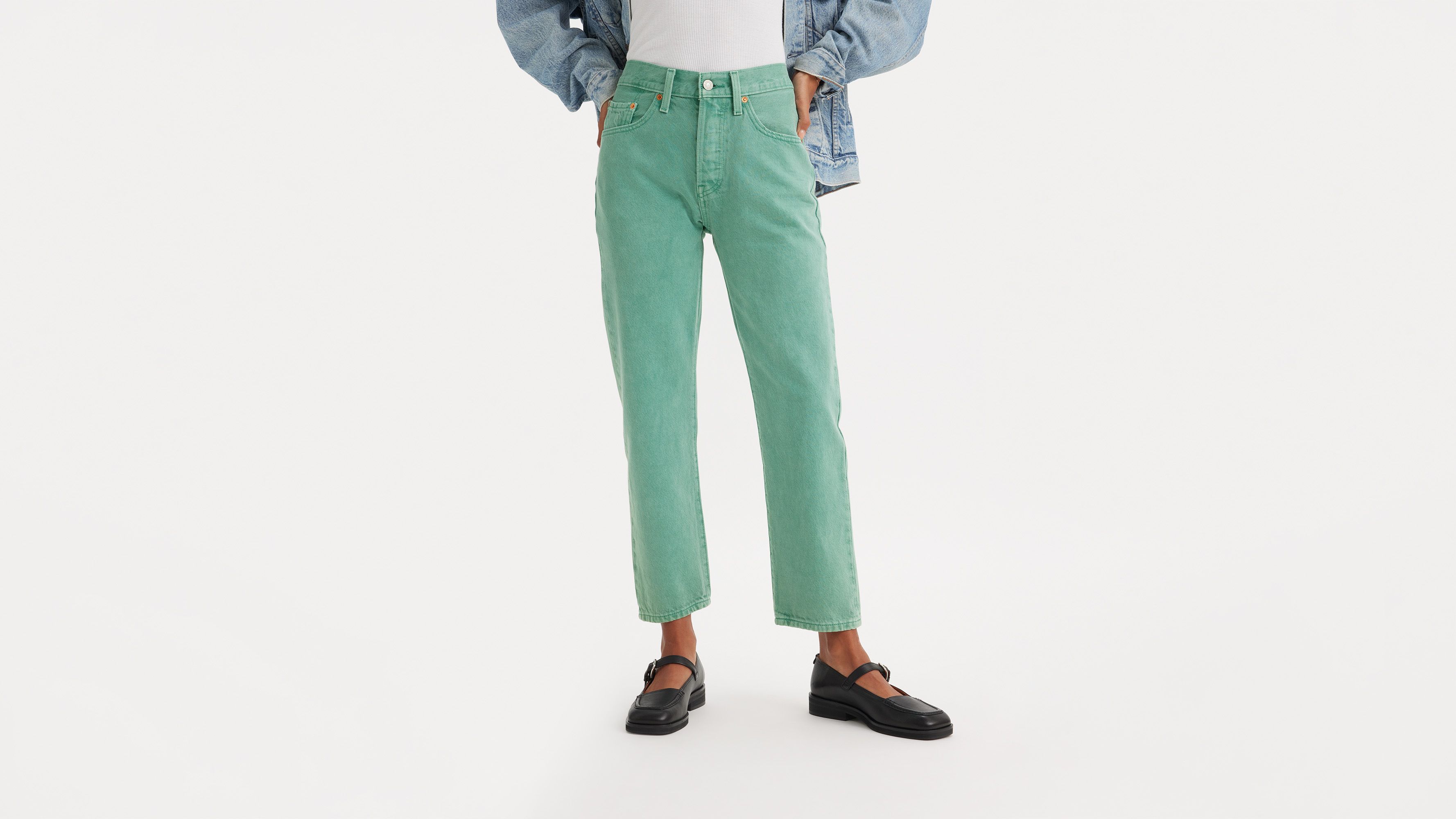 Levi's® jean court 501® - Dusty Beryl Green 501 - Vert
