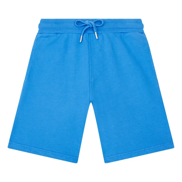 SMALLABLE BASICS Short Garçon Molleton Bio | Bleu azur