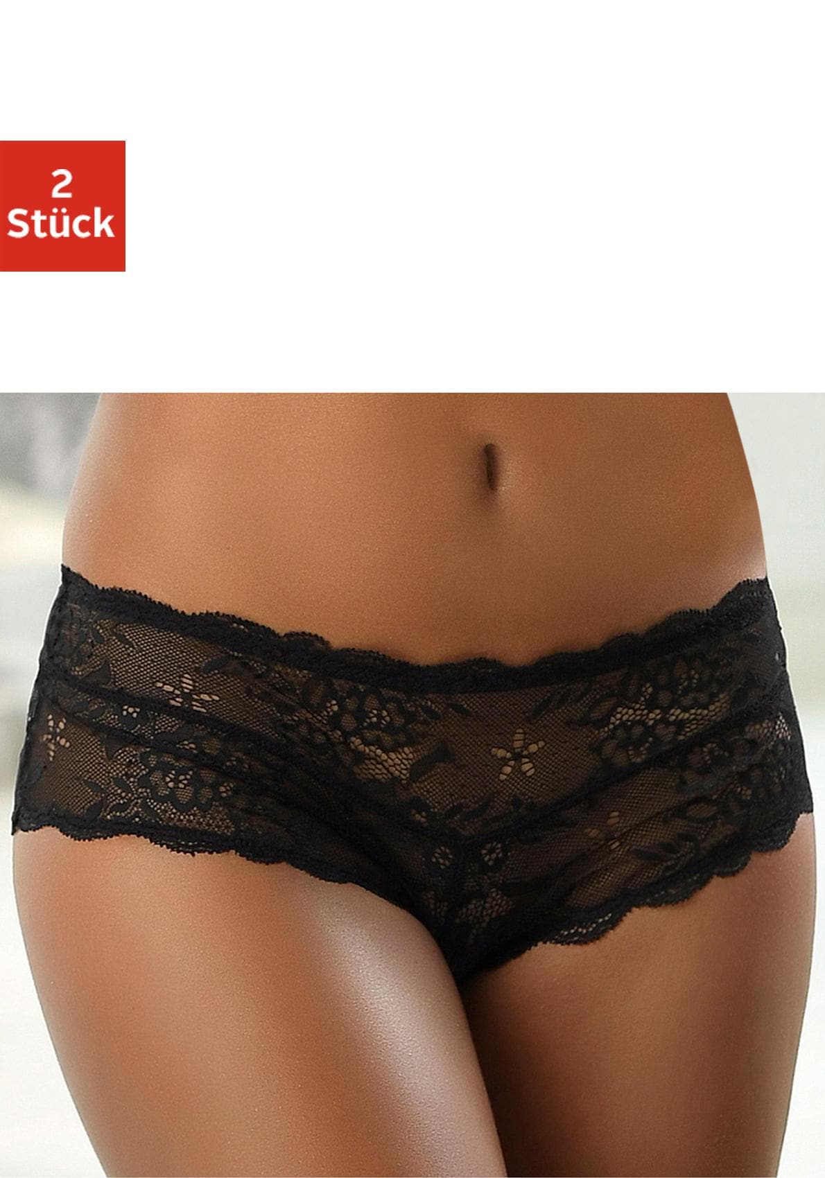 Vivance Panty »Premium Dessous«, 2 Stk. im attraktiven Doppelpack aus edler Spitze