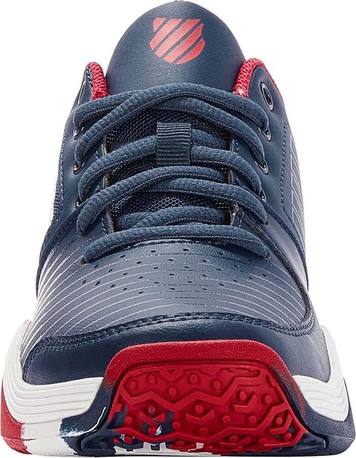 K-SWISS Court Express Omni tennisschoenen donkerblauw wit rood Mesh 37