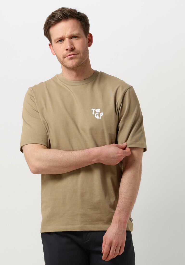 THE GOODPEOPLE groene the goodpeople t-shirt tex