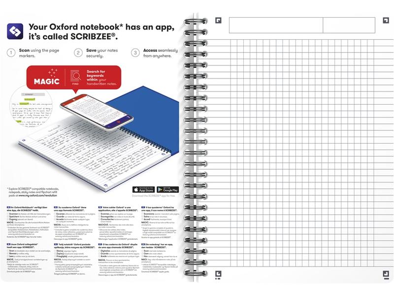 Oxford Notizbuch A5, kariert, Assortiert Spiralheft im A5 Format