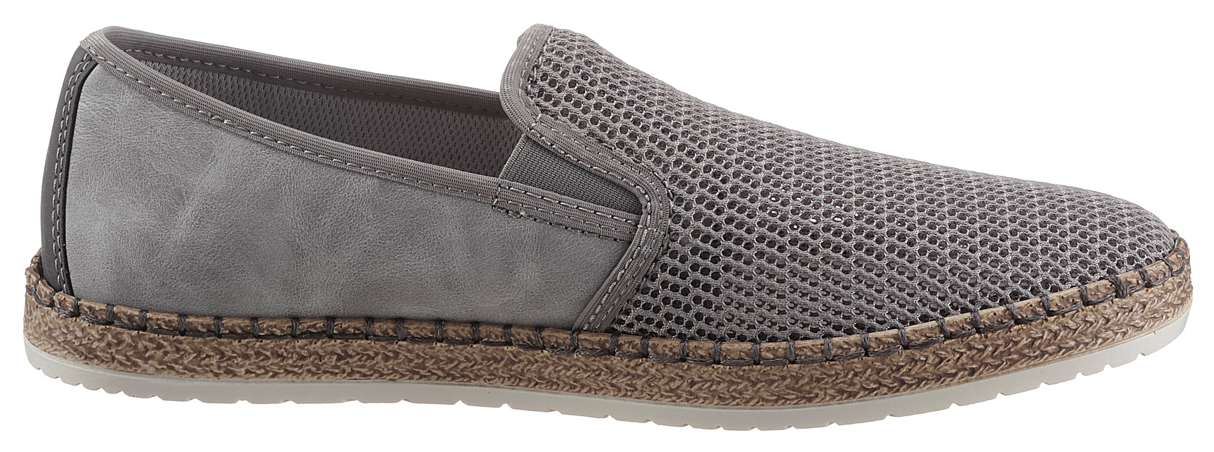 Rieker Espadrille  Sommerschuh, Slipper, Freizeitschuh im Materialmix