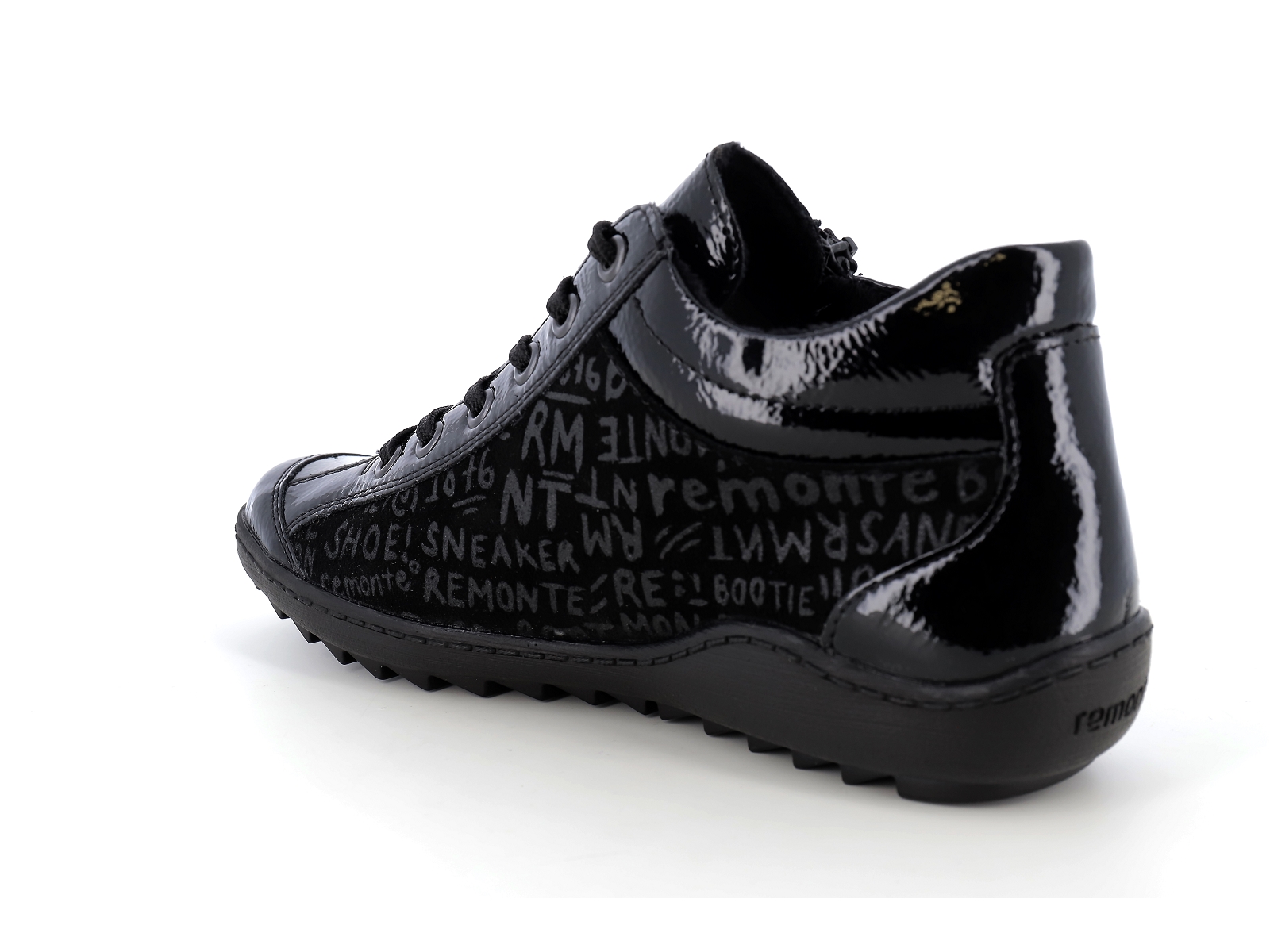 Remonte-R1477 Matières combinées V.Noir