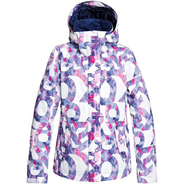 Veste de ski ROXY JETTY JK J SNJT BRIGHT WHITE FAMOUS ALPHABET