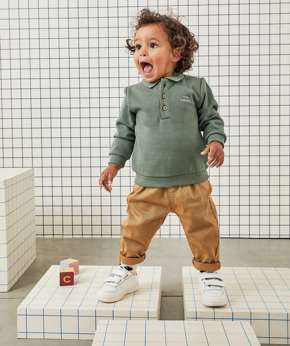 PANTALON RELAX BÉBÉ GARÇON MARRON