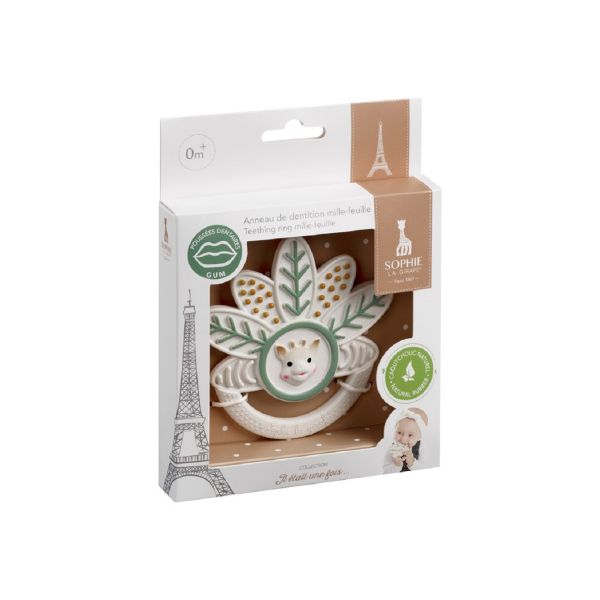 Sophie De Giraf Bijtring 5-Senses Blad Geschenkdoos