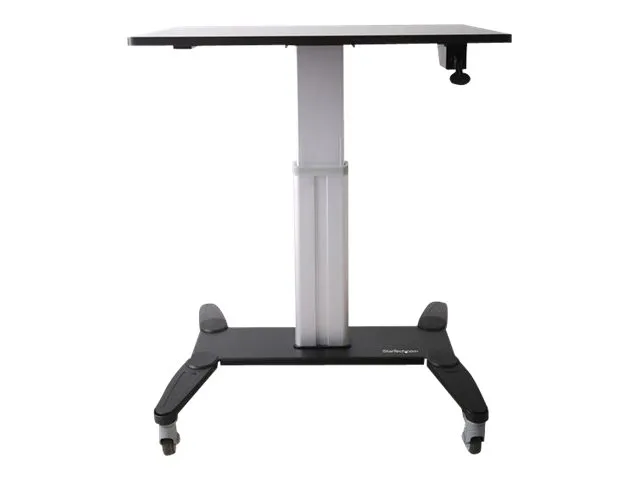 StarTech.com Mobile Standing Desk, Portable Sit Stand Ergonomic Height Adjustable Cart on Wheels, Rolling Computer/Laptop Workstation Table w/ Locking One-Touch Lift for Teachers/Student - Mobile Computer Table (STSCART) - Stativ - for notebook / tas