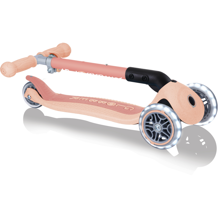 GLOBBER Junior Faltbarer Scooter Lights Eco apricot