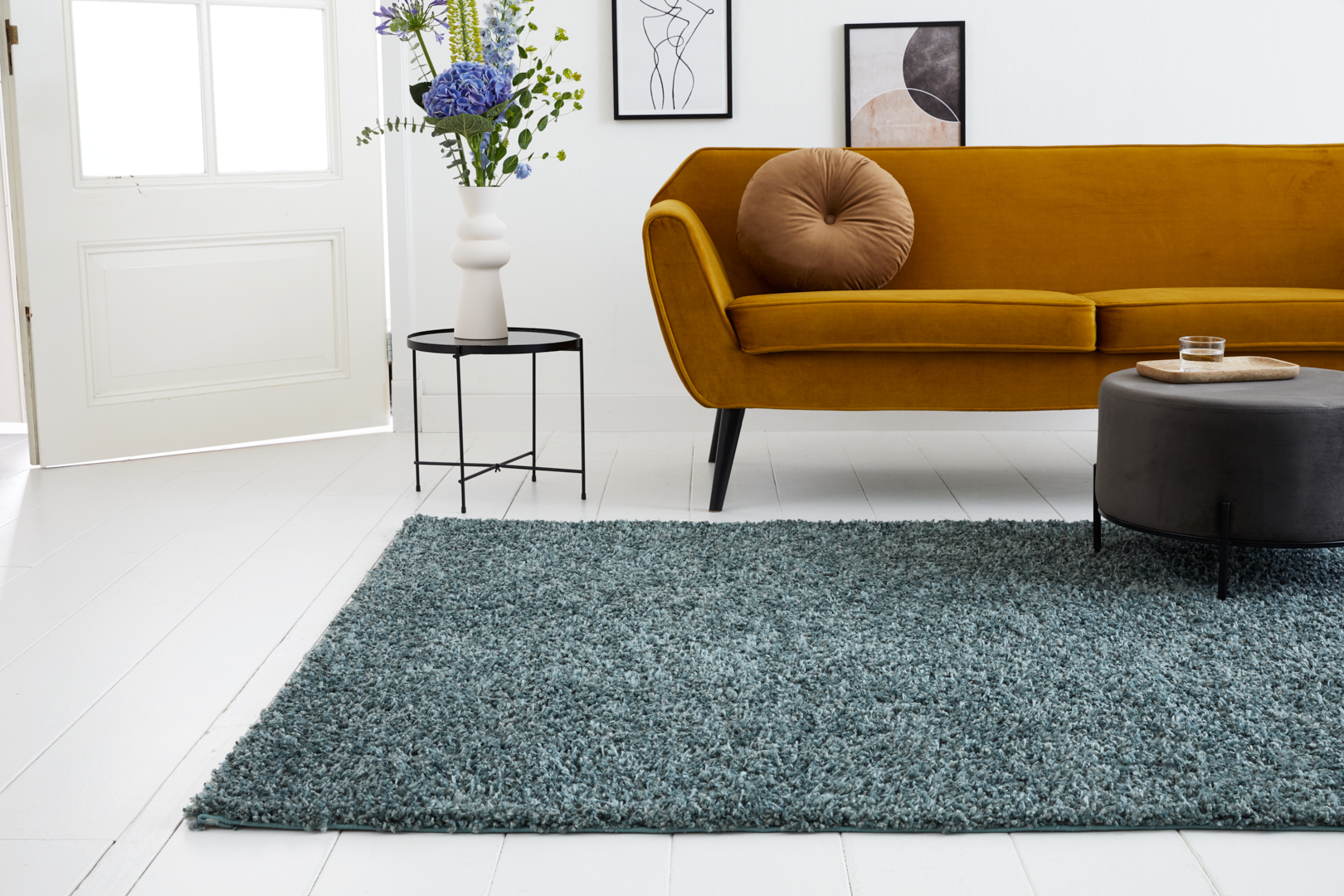 Vloerkleed Malmö groen 200x133 cm