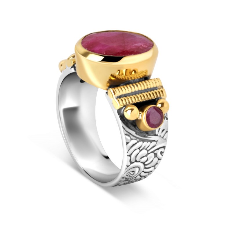 Bague Lison Sillimanite rouge