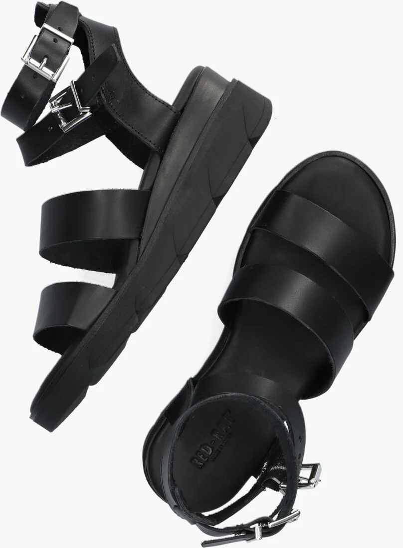 RED-RAG zwarte red-rag sandalen 79384
