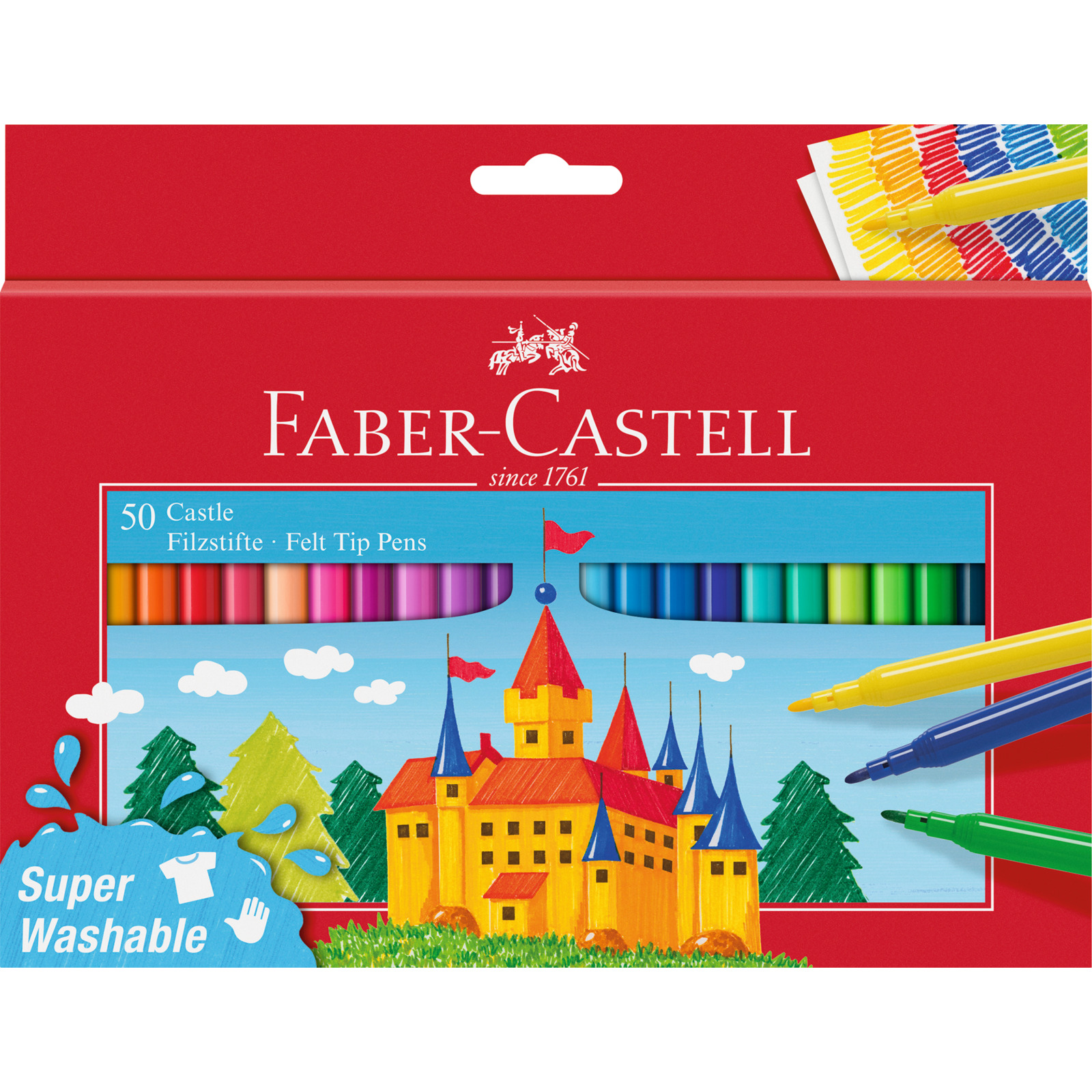 Faber Castell Filzstift Castle, 50 Stück