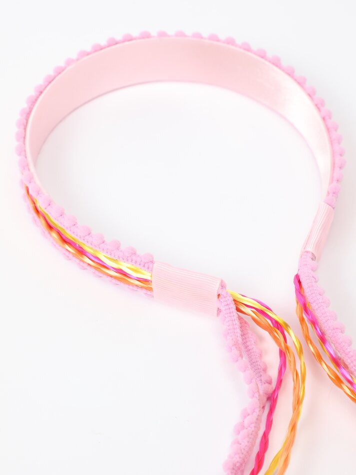 Faixa de cabelo trançada multicolorida - Variadas