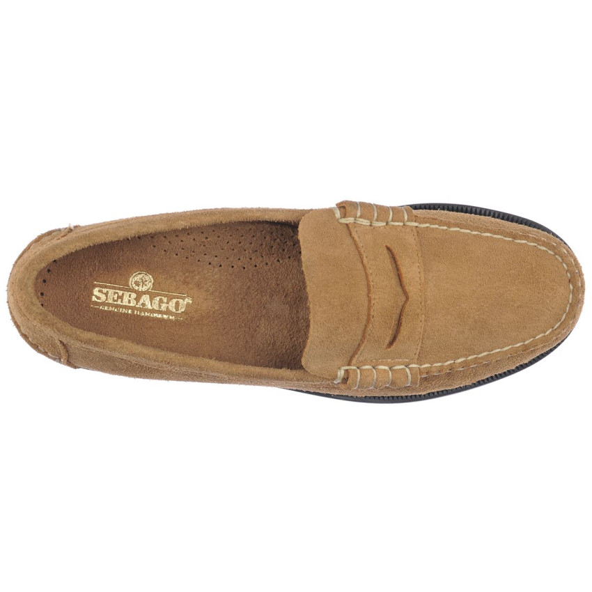 CLASSIC DAN FLESH OUT BEIGE CAMEL MOCASSIN-Mocassin pour homme en cuir flesh-out