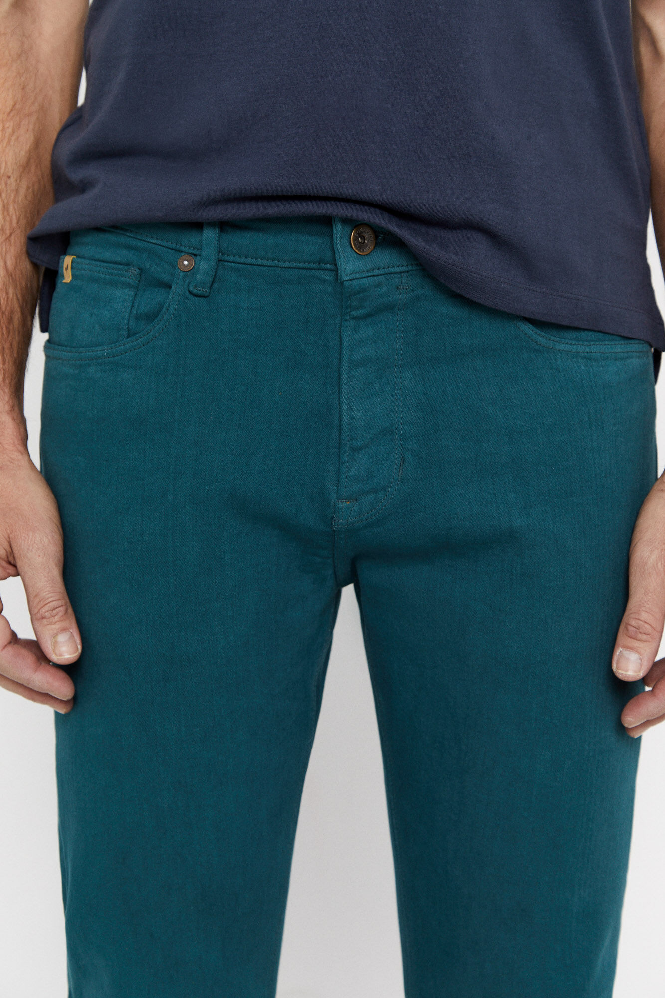 Calça color slim fit dinâmica - Azul