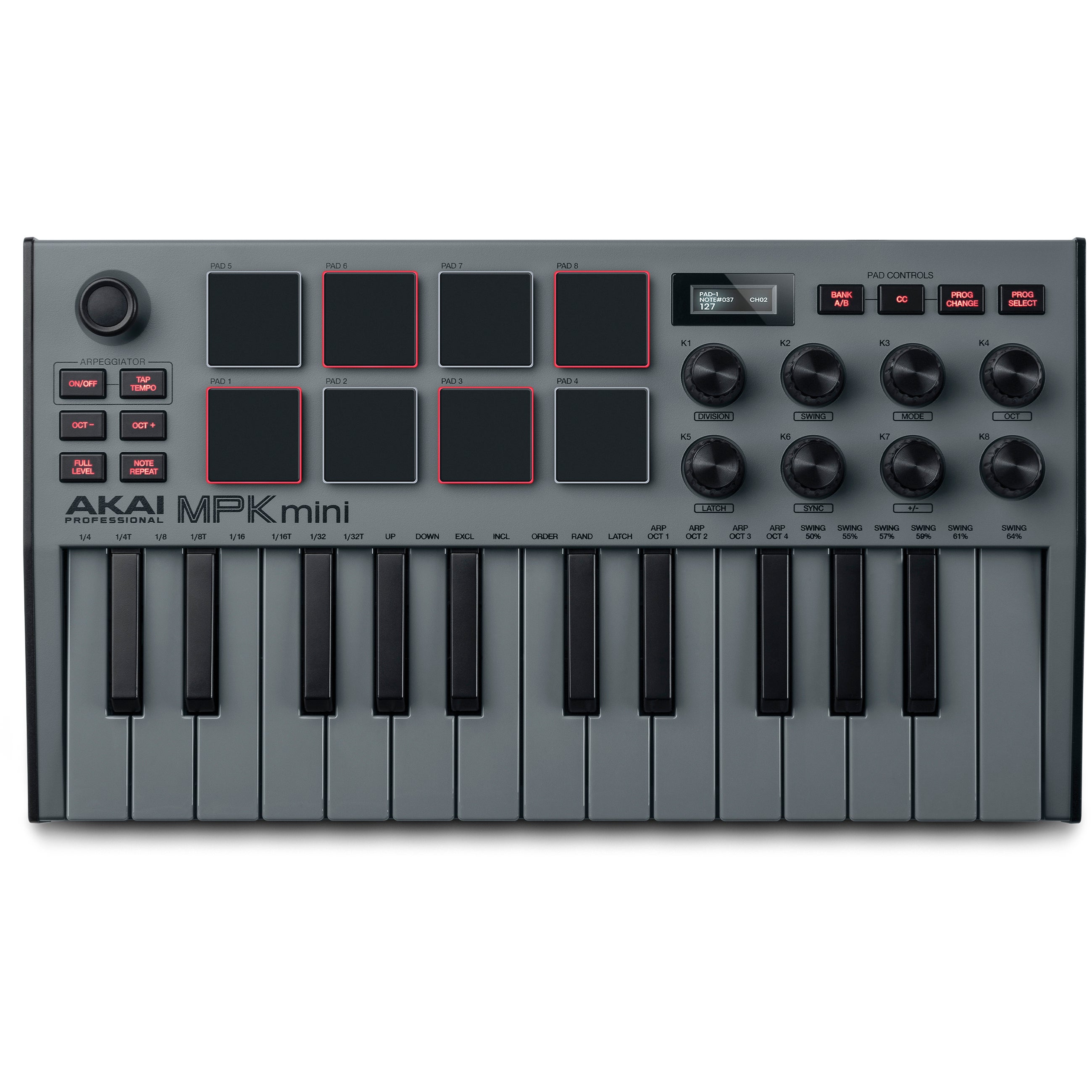 Akai Professional MPK Mini MK3 Special Edition Grey MIDI keyboard