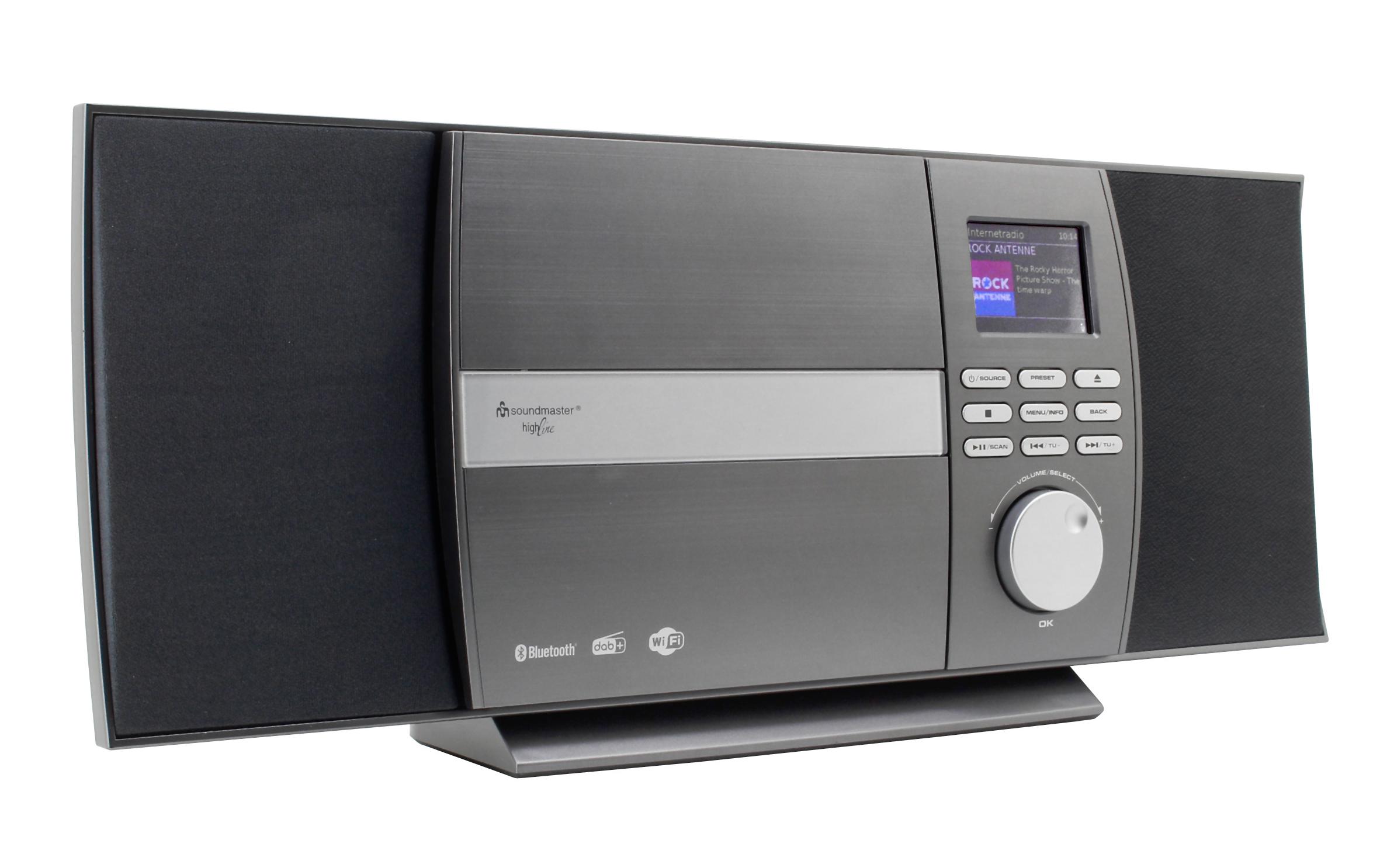 Radio/CD-Player ICD1010AN Silber<br>Stereo Musikcenter mit Internet/DAB+/UKW-Radio sowie CD und Bluetooth