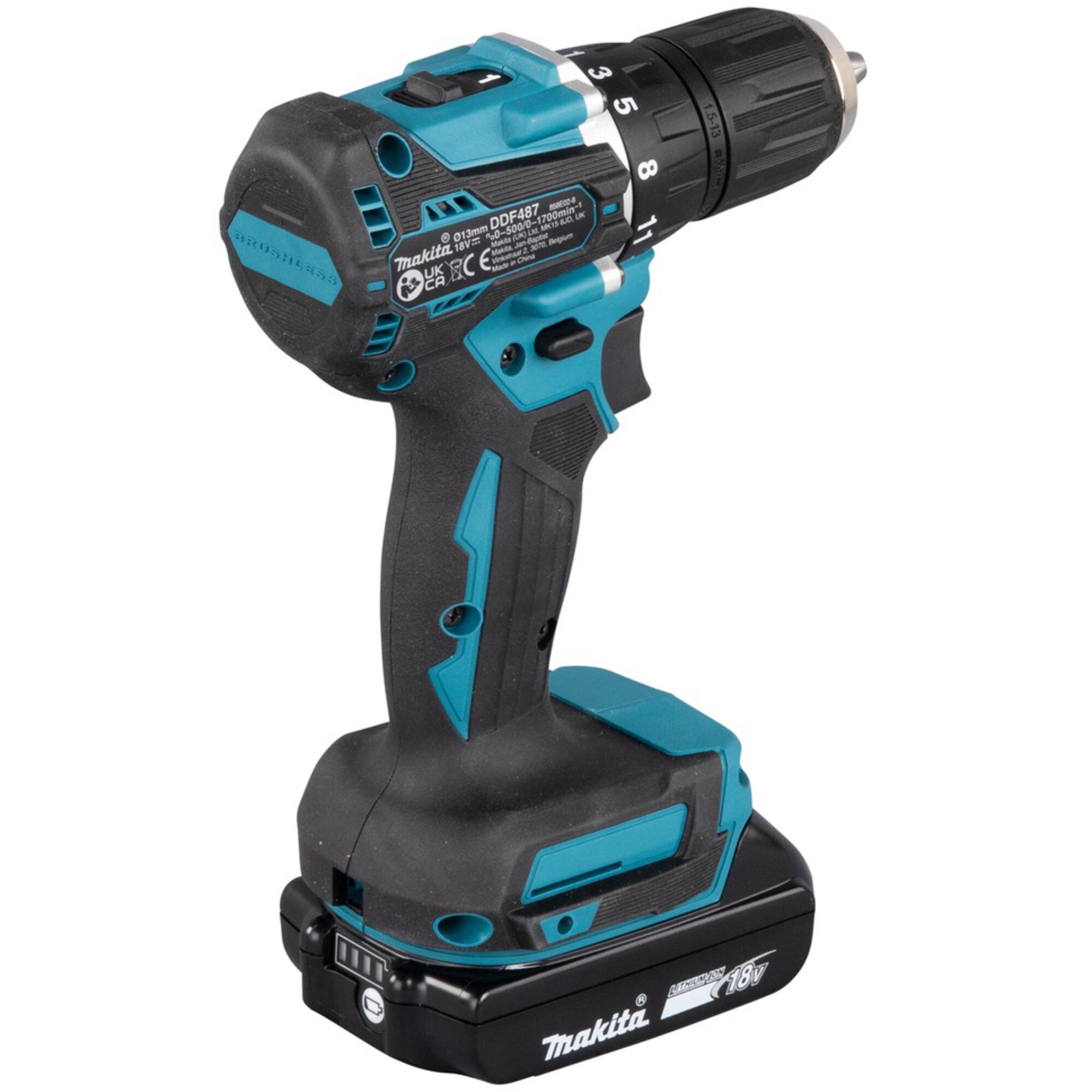 Makita Bohrschrauber Akku-Bohrschrauber DDF487RAJ, 18Volt