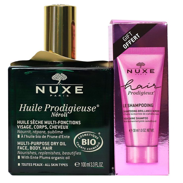 Huile Prodigieuse néroli 100ml + Hair prodigieux shampoing offert