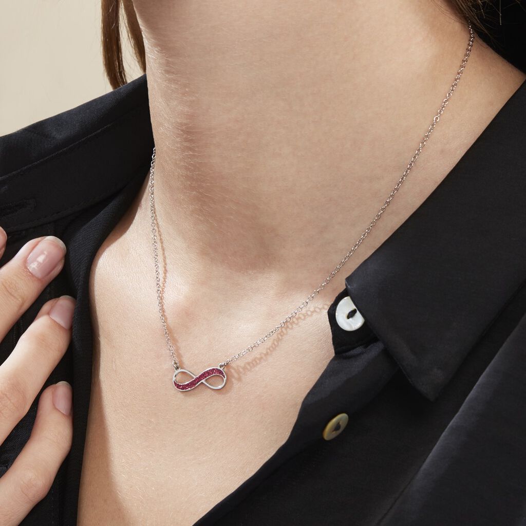 Collier Leevi Argent Blanc