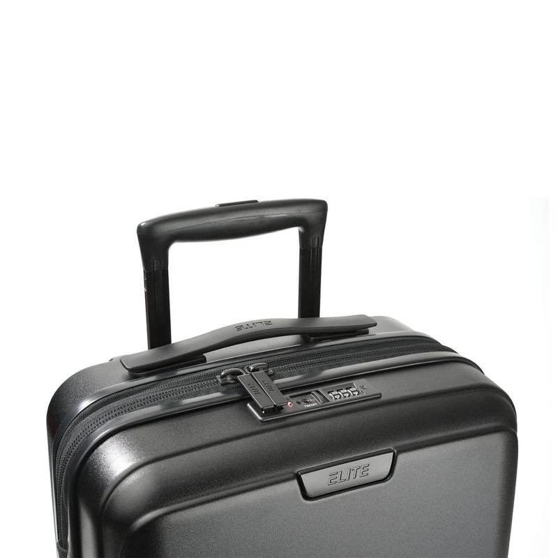 Valise cabine rigide Pure Mate Extensible 55cm Noir