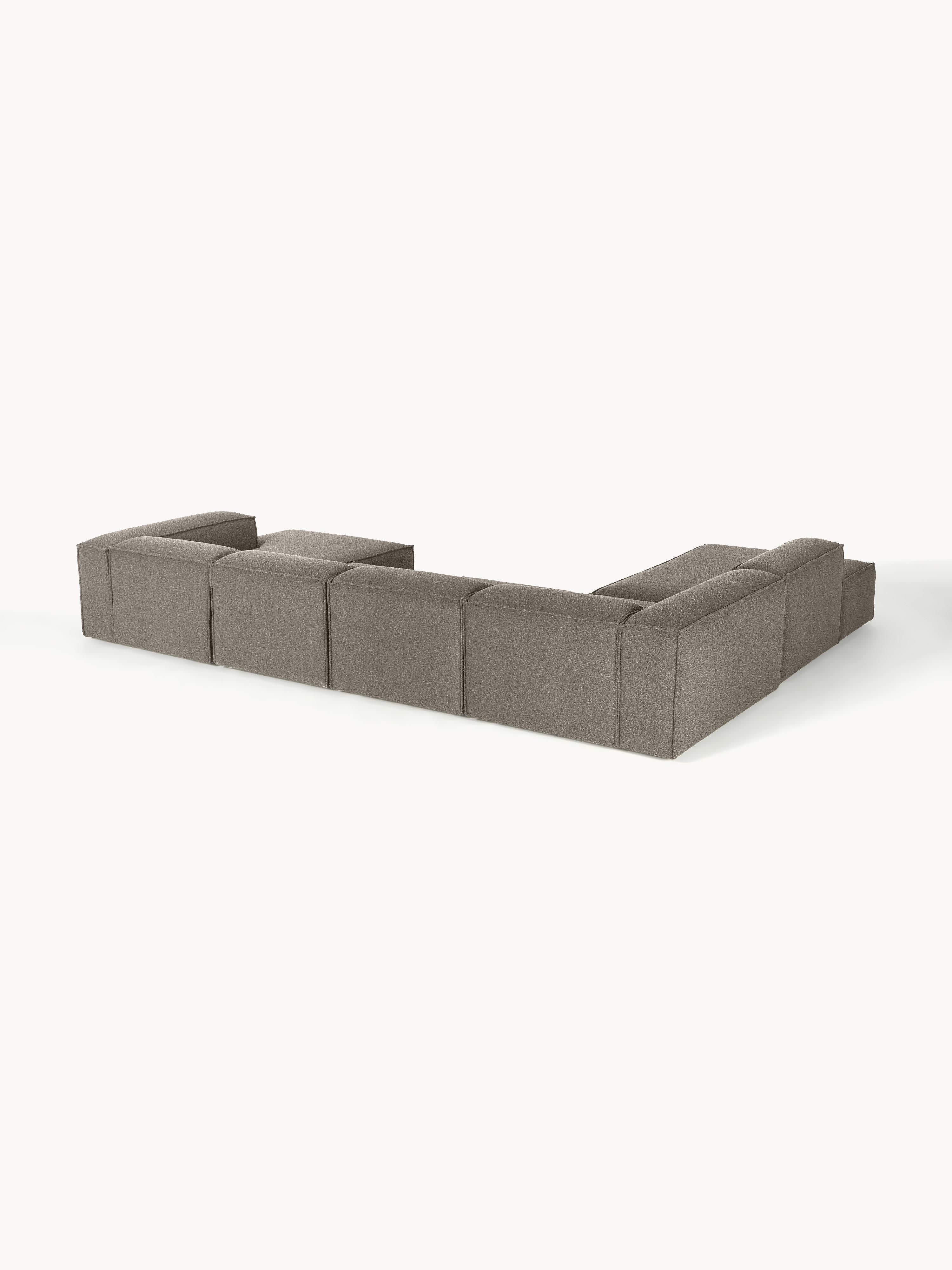 Modulaire U-bank Lennon uit bouclé