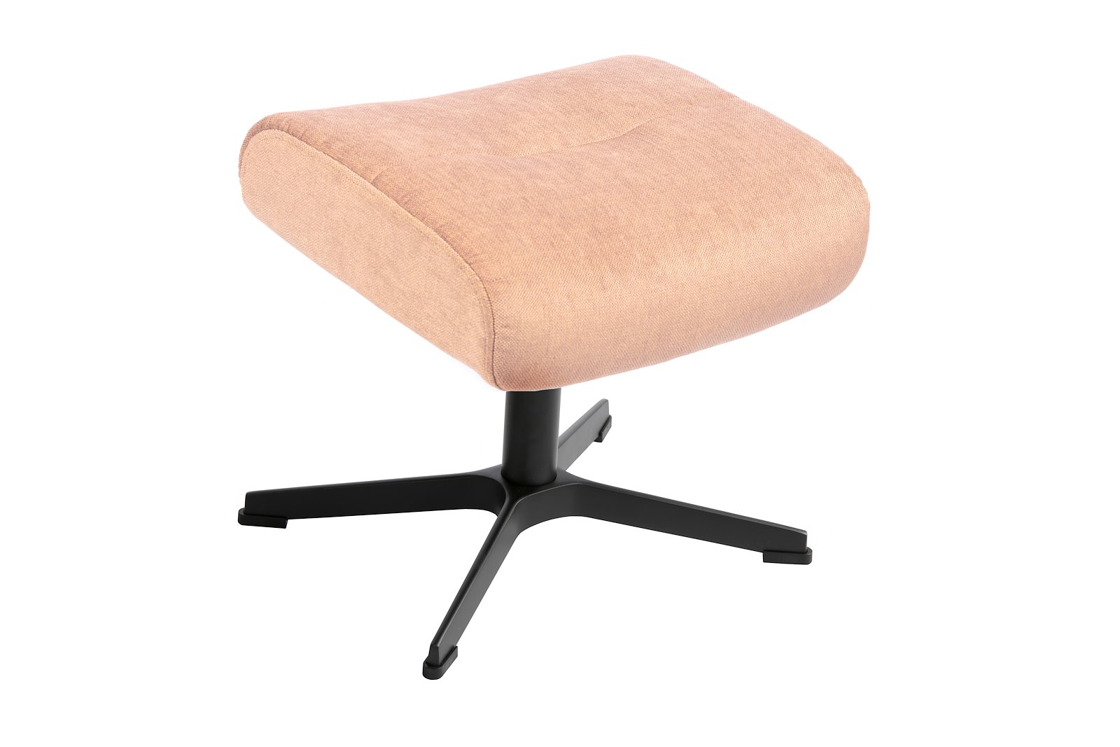 Air krakk I tekstil Evita 1373-14 Salmon, standard svingfot sort alu. Skrog helkledd