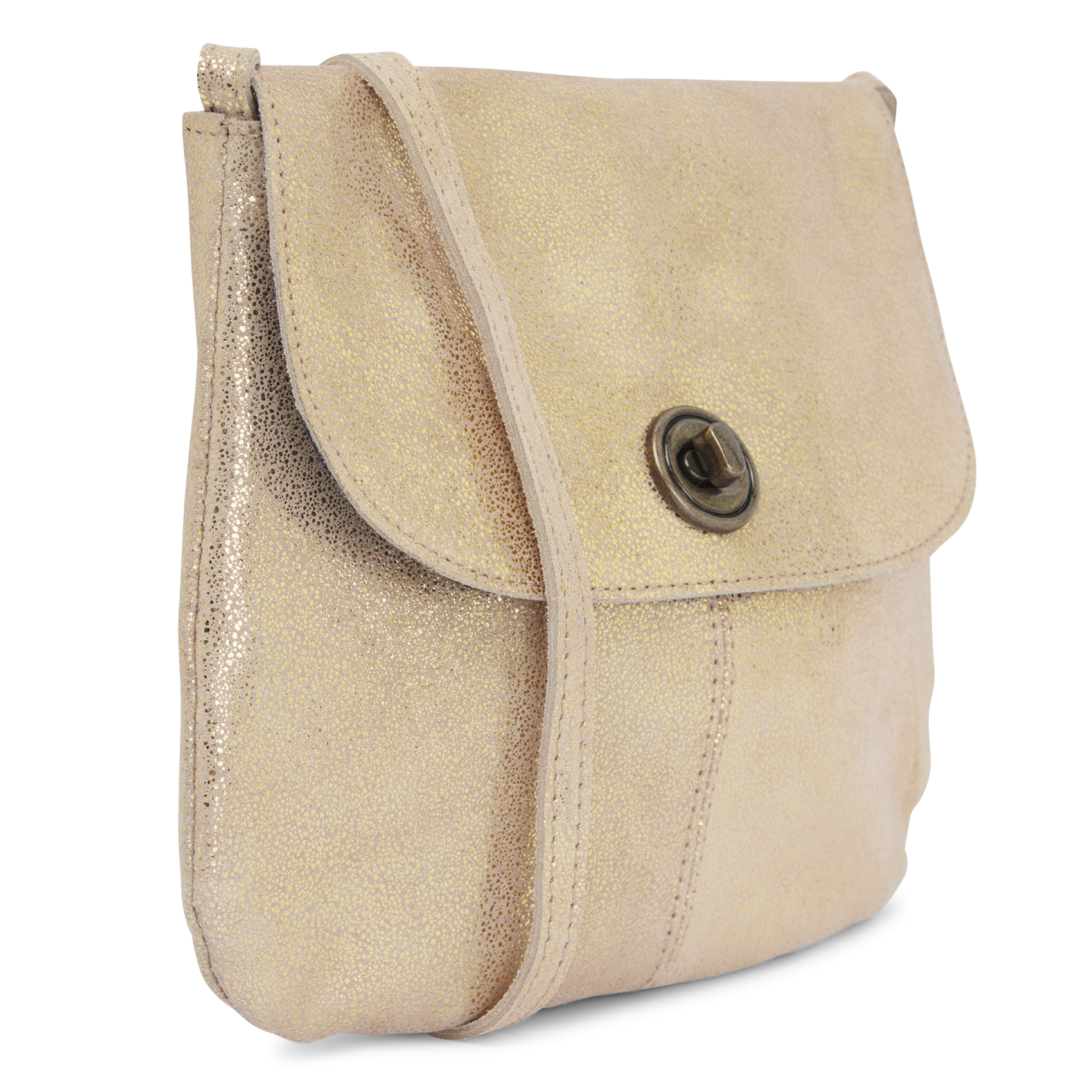 TOTALLY - Sac bandoulière en cuir | Doré