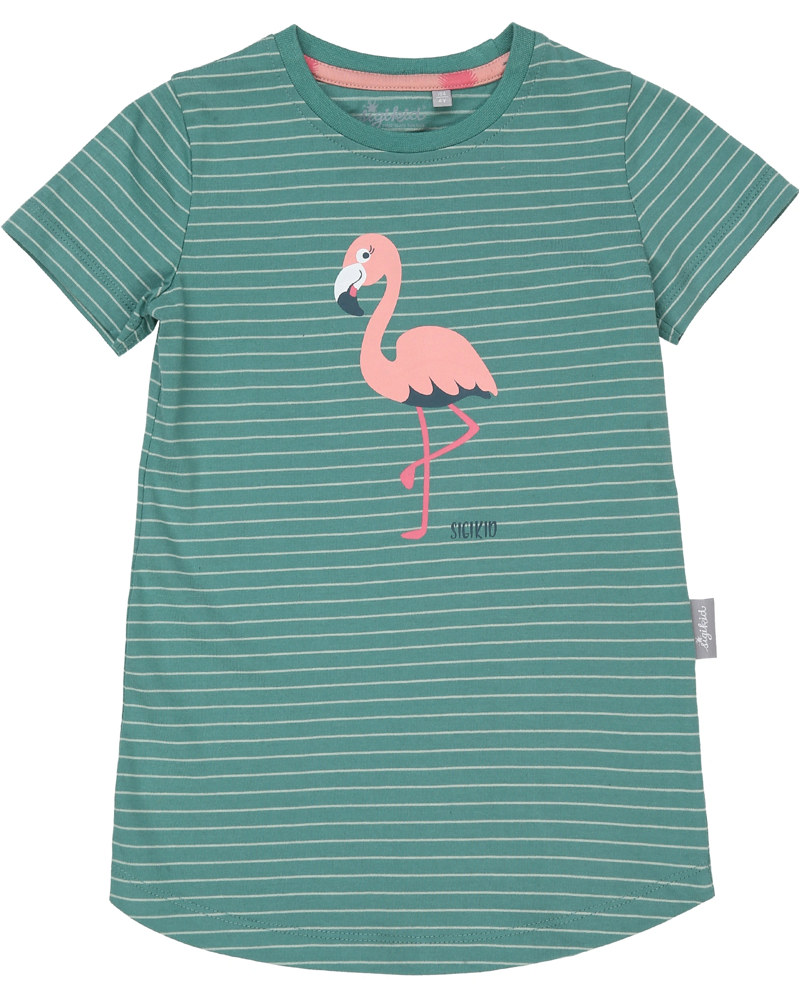 Schlafanzug FLAMINGO lang in grün/pink