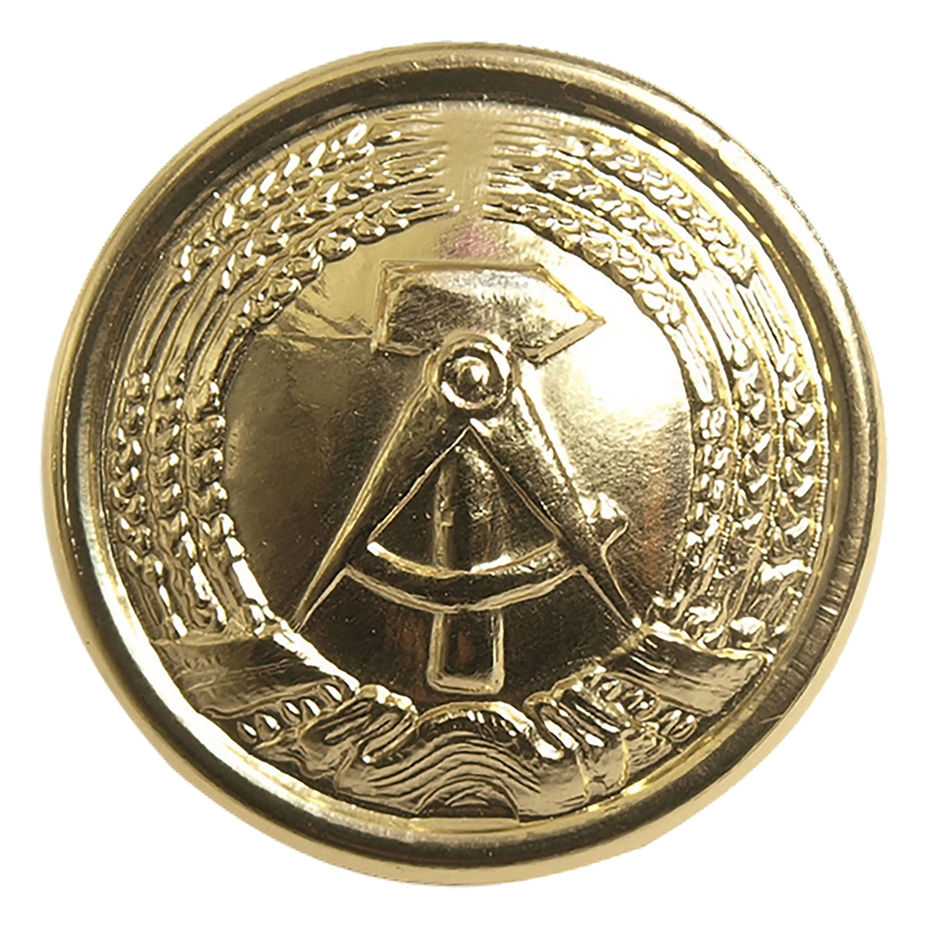 NVA -  NVA Knopf General 20mm m. Emblem