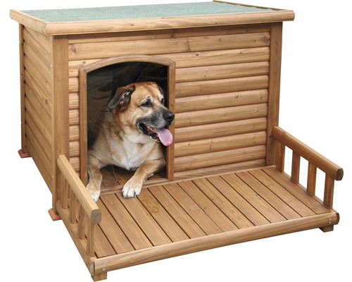 KERBL hondenhok met terras 113x81x83 cm