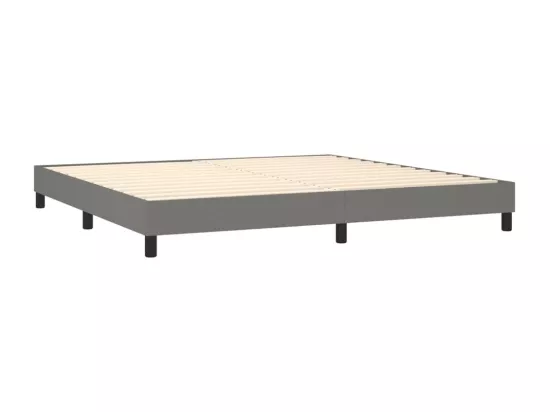 Sommier à lattes de lit Gris foncé 200x200 cm Tissu