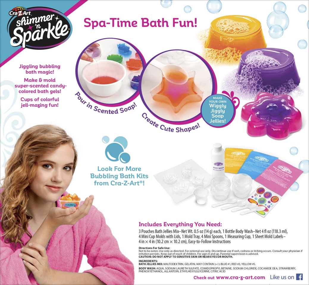 SHIMMER N SPARKLE BUBBLIN BATH JELLIES