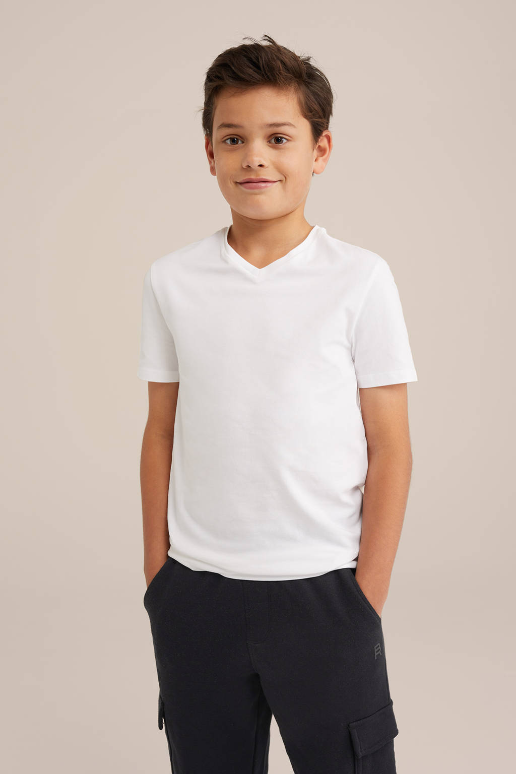 WE Fashion basic T-shirt wit