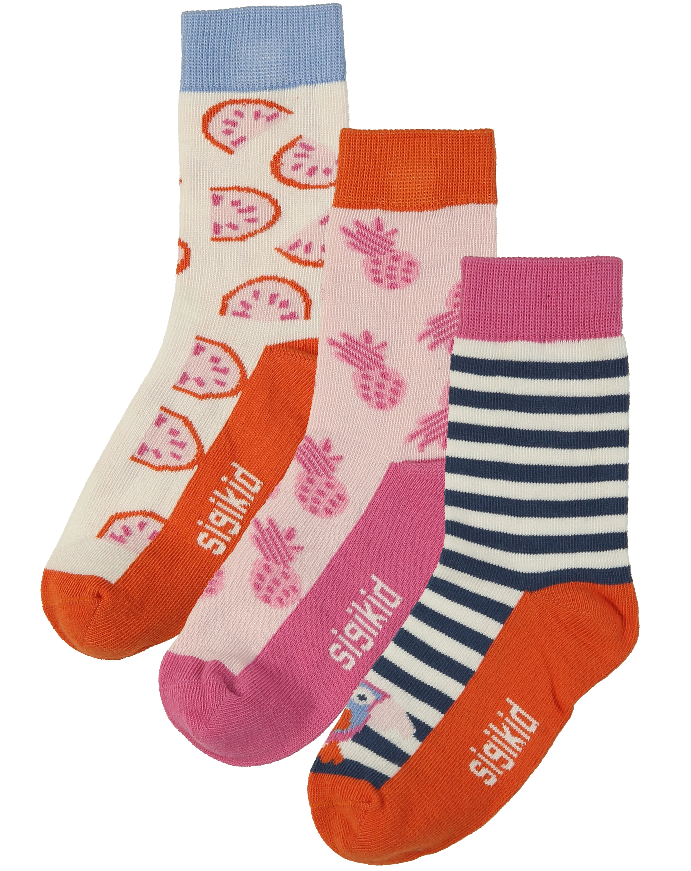 Strümpfe SUMMER 3er Pack in rosa/blau