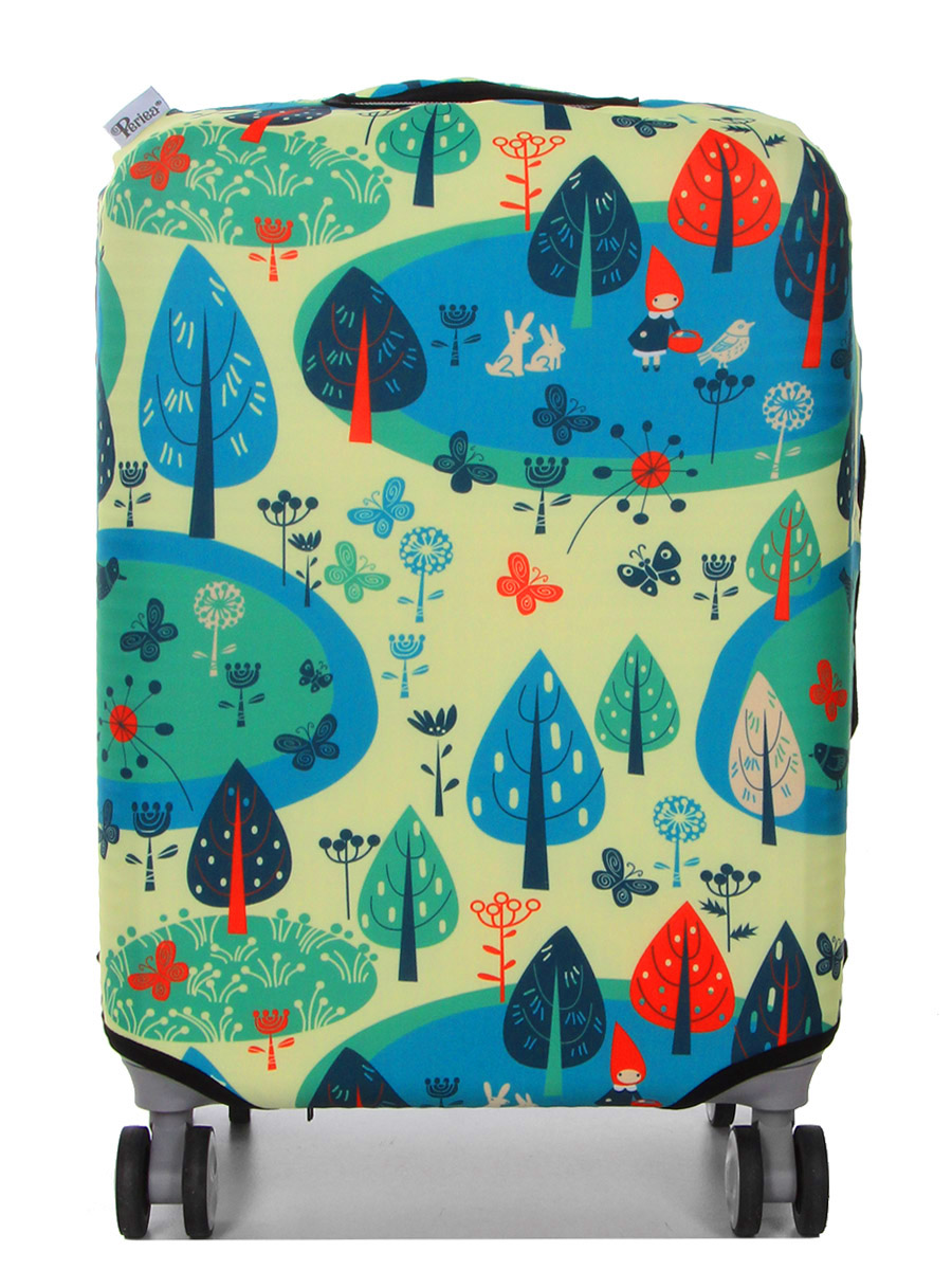 Housse de valise Periea Yellow and Blue Woodland S