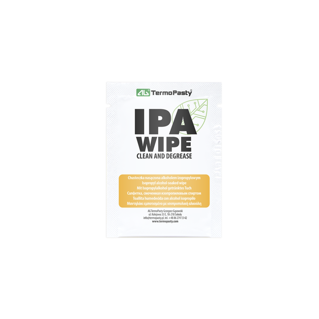 TermoPasty  IPA Tücher, 25 Stk    Reinigungstücher mit 99,9 % IPA
