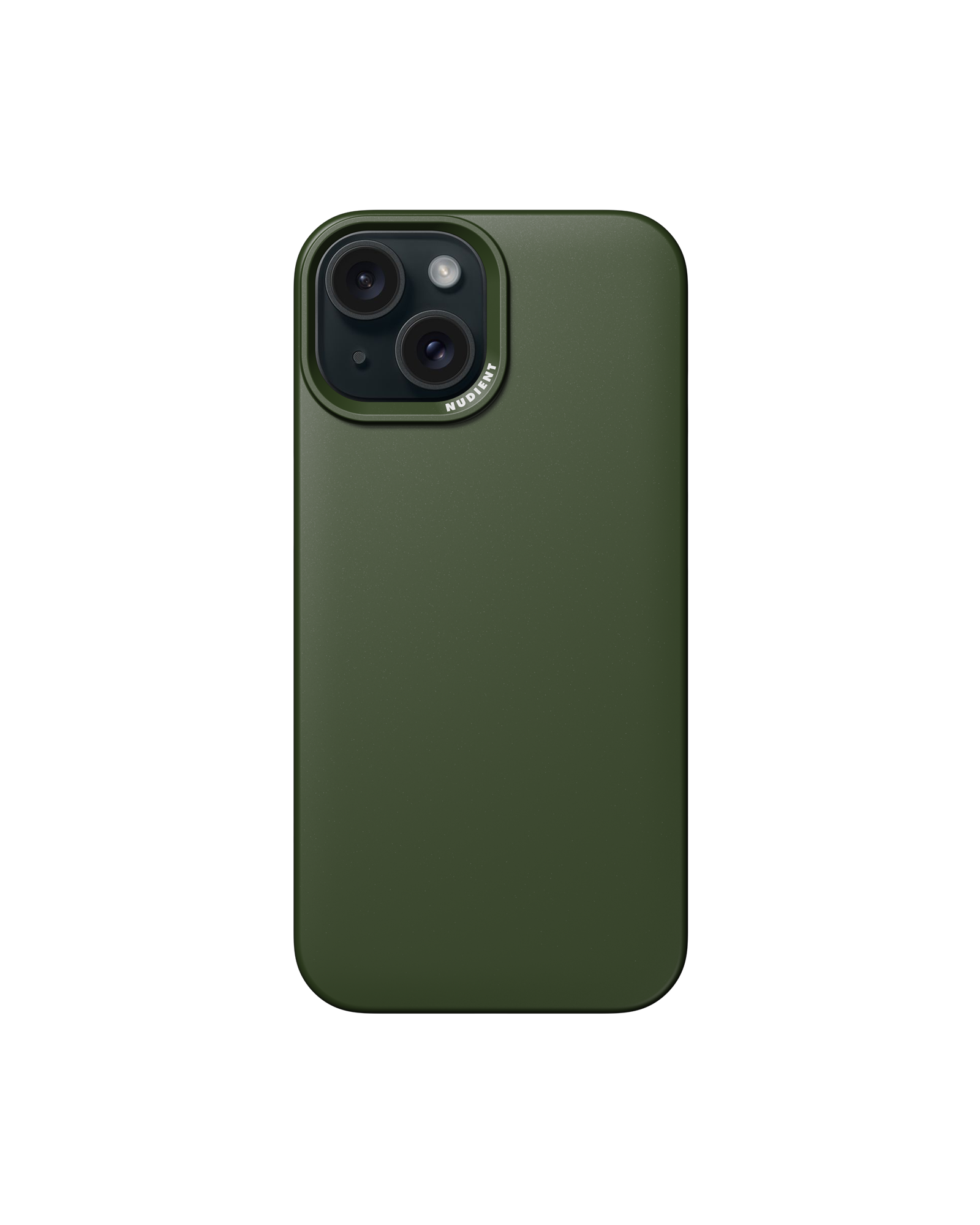 Thin mobilcover iPhone 15 | Polykarbonat. | Moss Green | NUDIENT