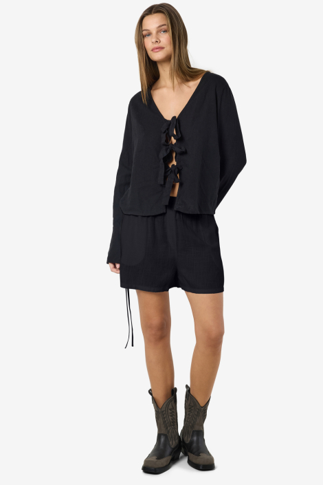 Noisy may zwarte dames korte broek