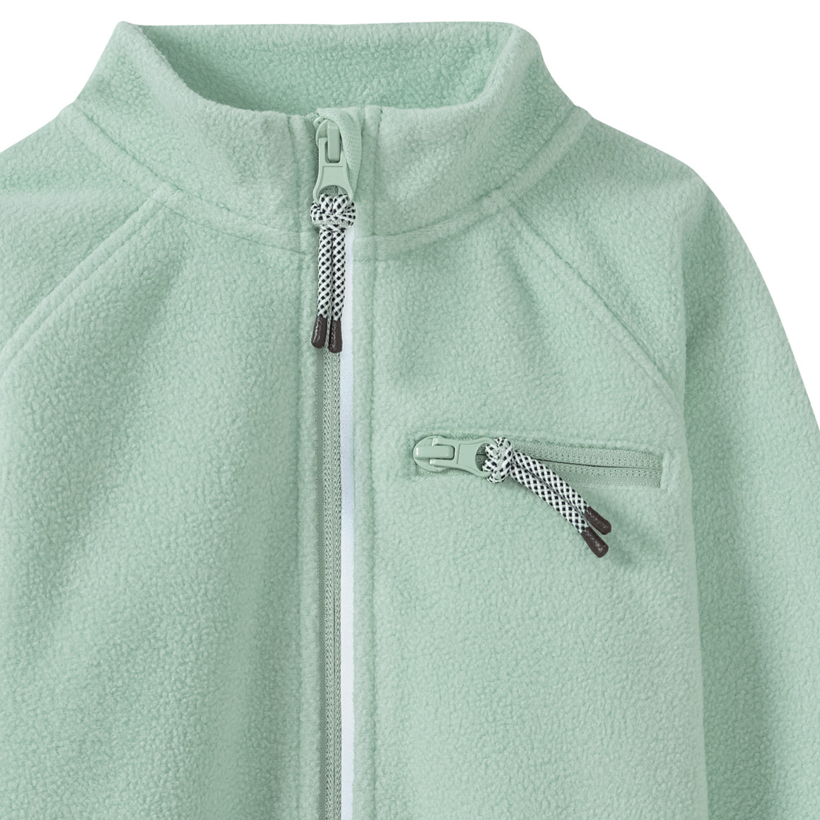 Topomini Baby Fleecejacke mit Stehkragen helltürkis