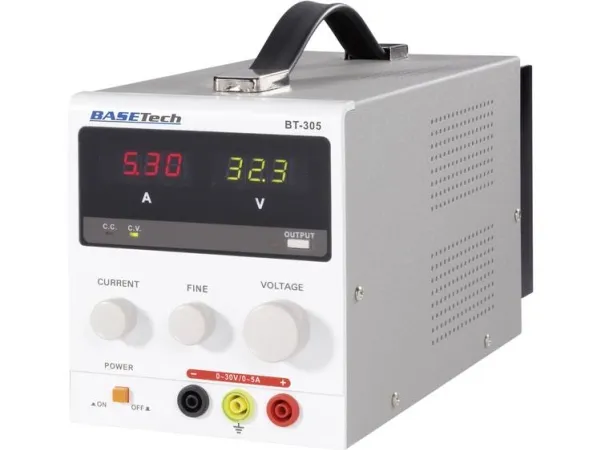 Basetech Laboratorie-strømforsyning, justerbar BT-305 0 - 30 V/DC 0 - 5 A 150 W 1 x (BT-305)