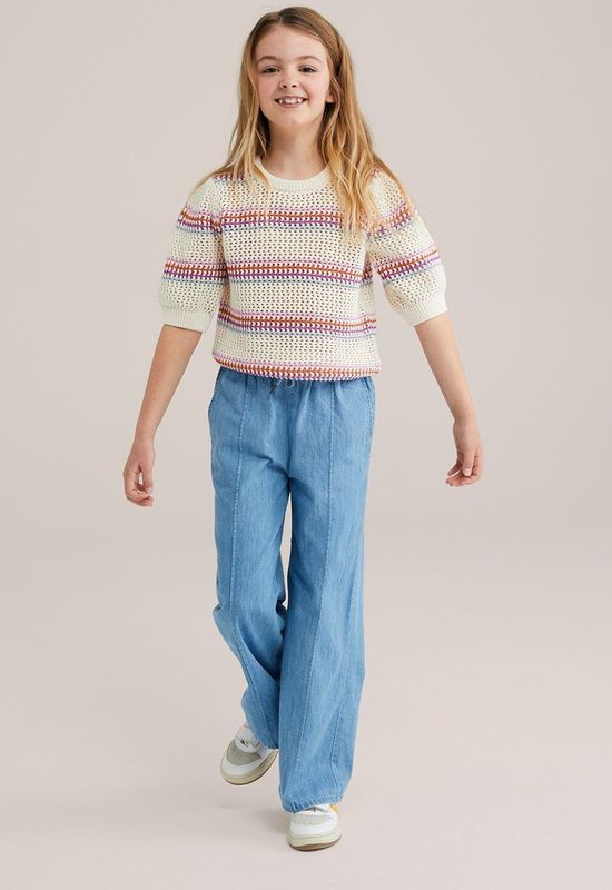 Blue Ridge - Meisjes denim straight fit  broek - Lichtblauw - Katoen - Maat: 92