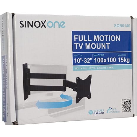 Sinox one SOB0140 dreje vægbeslag til 10