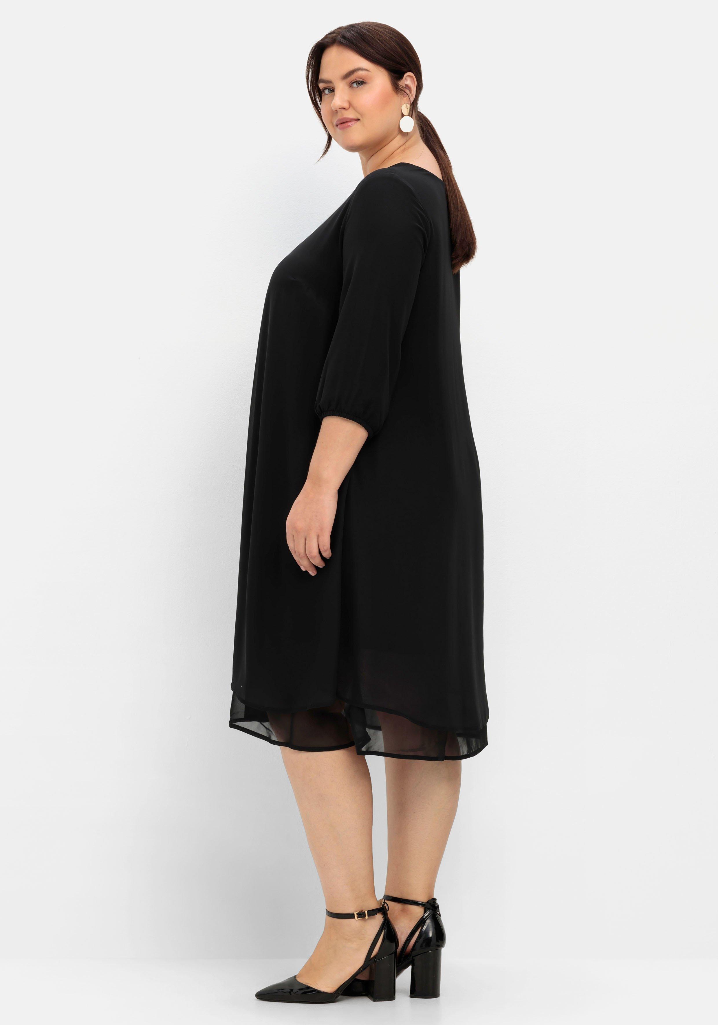 Cocktailkleid aus Chiffon, im Lagenlook